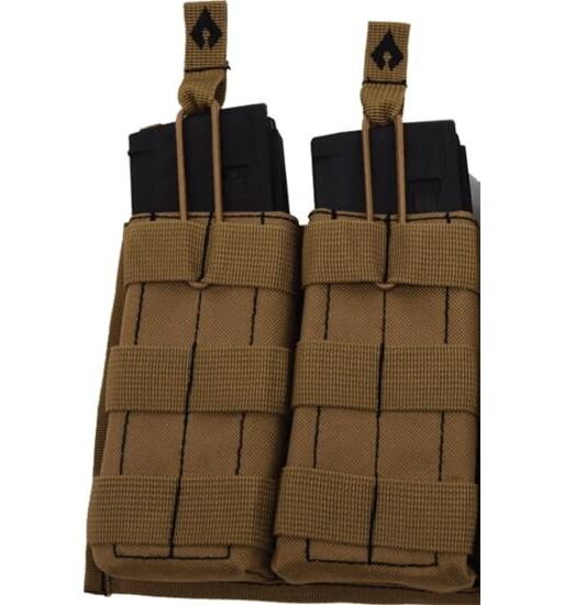 Advance Warrior Solutions Open Top Double Mag Pouch Tan