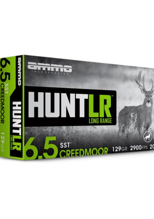 Ammo Inc. Hunt LR Rifle Ammunition 6.5 Creedmoor 129 gr PT 2900 fps 20/ct