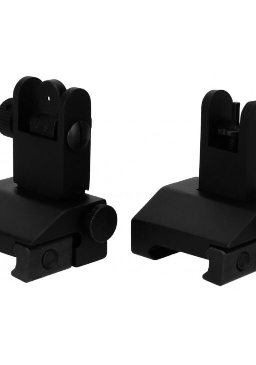 Tacfire AR Front & Rear Spring Loaded Pop Up Iron Sights