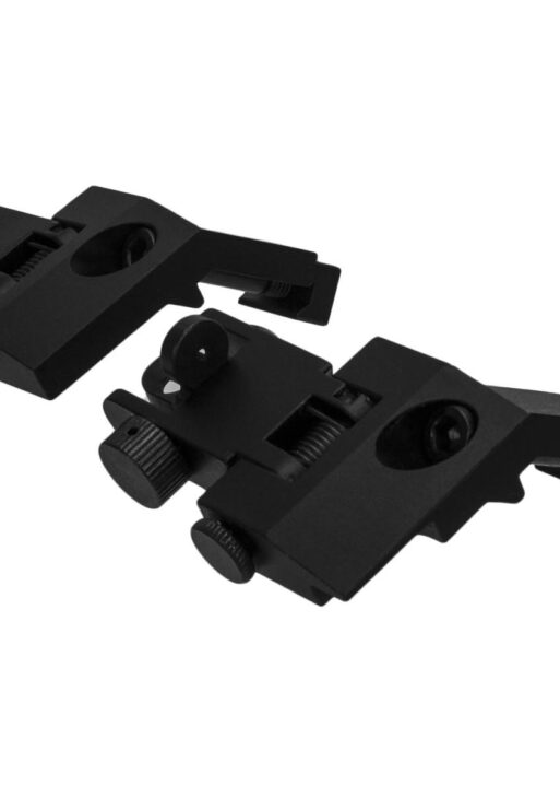 Tacfire AR Front & Rear 45 Degree Flip Up Spring Loaded Sights