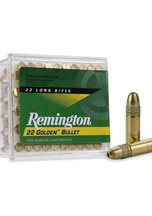 Remington Golden Bullet Rimfire Ammunition .22 LR 36 gr HP 1280 fps 100/ct