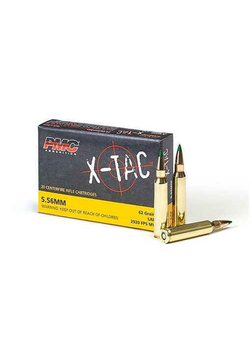 PMC X-TAC 5.56NATO Rifle Ammo - 62 Grain | LAP | 20rd Box