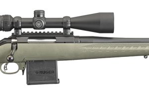 Ruger 26952 American Predator Full Size 204 Ruger 10+1 22" Matte Black Threaded Barrel, Matte Black Picatinny Rail Steel Receiver, Fixed Moss Green Synthetic Stock, Vortex Crossfire II 4-12x44mm