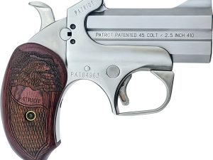 Bond Arms BAPA Patriot45 Colt (LC)/410 Gauge 2 Round 3" Stainless Steel Rosewood Grip