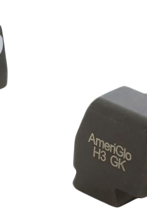 AmeriGlo XD181 Optic Compatible Sight Set for Springfield Armory XD  Green Tritium White Outline Front Sight-Green Tritium White Outline Rear Sight
