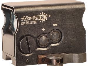 AimShot HGELITEBGREE HG Elite  Black Anodized 1 x 34mm Green Crosshair Reticle