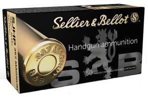 Sellier & Bellot SB357C Handgun  357Mag 158gr Semi Jacketed Hollow Point 50 Per Box/20 Case