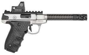 Smith & Wesson 12081 Performance Center Victory Target 22 LR 6" CF MB 10+1 Stainless Steel Tandemkross Black HiveGrip with Integrated Target Thumb Rest Grip Red Dot
