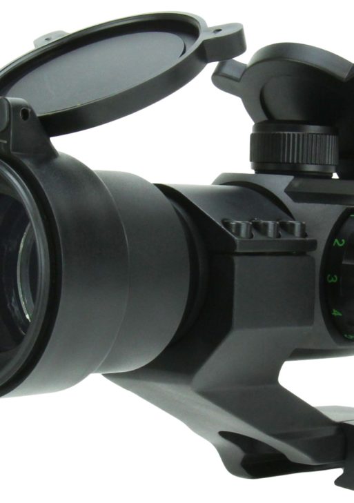 TacFire RD004 1x30 Dual Illuminated Red/Green Dot Sight  Black Anodized 1 x 30 mm 2 MOA Dot