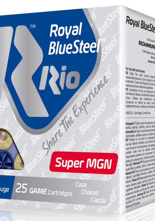 Rio Ammunition RBSSM402 BlueSteel Royal 12Gauge 3.50" 1 3/8oz 2Shot 25 Per Box/10 Case