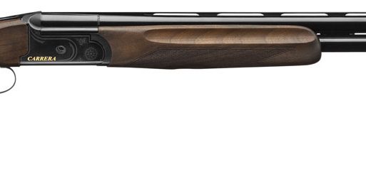 F.A.I.R. FRDC411230 Carrera One  Full Size 12 Gauge Break Open 2.75" 2rd 30" Black Over/Under Vent Rib Barrel, Black Stainless Steel Engraved Receiver, Fixed Walnut Stock, Right Hand