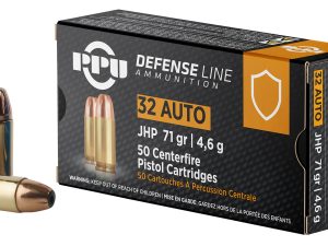 PPU PPD32A Defense  32ACP 71gr Jacketed Hollow Point 50 Per Box/20 Case