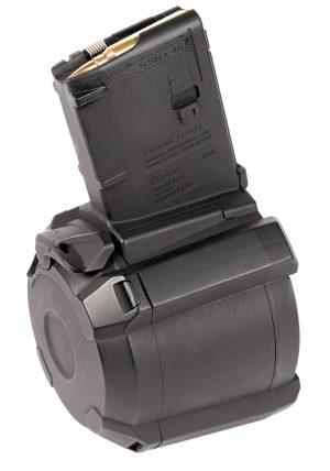 Magpul MAG576BLK PMAG GEN M3 60rd Drum 223 Rem/5.56x45mm NATO Fits AR-15/M16/M4 Black Polymer