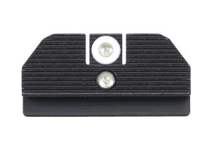 Night Fision GLK001015WGZ Student Of The Gun Accur8 For Glock  Green Tritium White Outline Front Sight-Green Tritium Black Ring Rear Sight Glock 17/17L/19