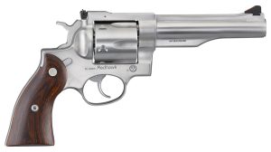 Ruger 5043 Redhawk  44 Special/44 Rem Mag 6rd, 5.50" Satin Stainless Steel Barrel, Dual Chambered Satin Stainless Cylinder & Frame, Hardwood Grip