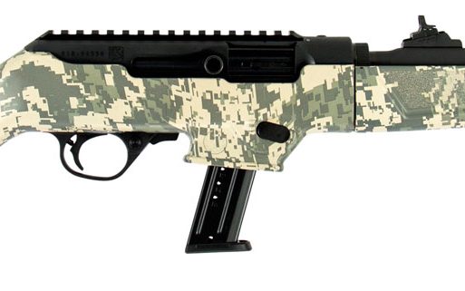 Ruger 19107 PC Carbine  9mm Luger 17+1 16.12" Threaded/Fluted Barrel, Type III Hard Coat Anodized Aluminum Alloy Receiver, Green Digital Camo Stock, Optics Ready