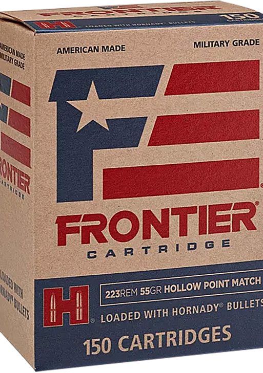 Frontier Cartridge FR1415 Military Grade Centerfire Rifle 223Rem 55gr Hollow Point Match 150 Per Box/8 Case