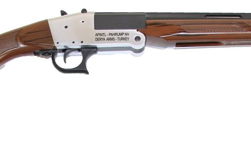 Rock Island TK104 Traditional Single Shot 410 Gauge with 20" Black Parkerized Barrel, 3" Chamber, 1rd Capacity, Silver Anodized Metal Finish & Woodgrain Finish Synthetic Stock Right Hand (Full Size)