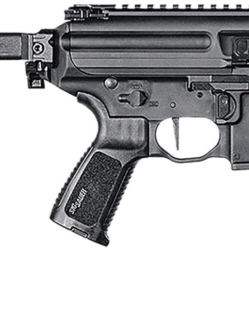 Sig Sauer PMPX4B9 MPX K  9mm Luger Caliber with 4.50" Barrel, 30+1 Capacity, Black Hard Coat Anodized Metal Finish, Folding Pivoting Contour Brace Stock & Black Polymer Grip Right Hand