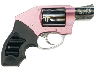 Charter Arms 53852 Chic Lady Off Duty Small 38 Special, 5 Shot 2" High Polished Stainless Steel Barrel & Cylinder, Pink Aluminum Frame, Pearl Grip, Concealed Hammer