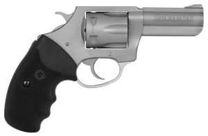 Charter Arms 73802 Pitbull  Large 380 ACP 6 Shot 3" Stainless Steel Barrel & Cylinder, Anodized Aluminum Frame w/Black Finger Grooved Rubber Grip