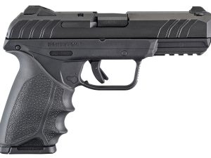 Ruger 3819 Security-9  9mm Luger  4" Barrel 10+1, Black Polymer Frame With Picatinny Acc. Rail, Black Oxide Steel Slide, Hogue Beavertail HandALL Rubber Grip