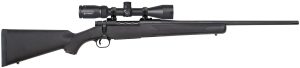 Mossberg 28052 Patriot  22-250 Rem Caliber with 5+1 Capacity, 22" Fluted Barrel, Matte Blued Metal Finish & Black Synthetic Stock Right Hand (Full Size) Includes Vortex Crossfire II 3-9x40mm Scope