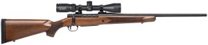 Mossberg 28059 Patriot  25-06 Rem Caliber with 5+1 Capacity, 22" Fluted Barrel, Matte Blued Metal Finish & Walnut Stock Right Hand (Full Size) Includes Vortex Crossfire II 3-9x40mm Scope