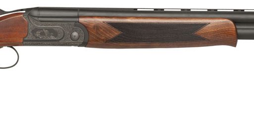 Dickinson LLC GW12B26P Green Wing  12 Gauge 2rd 3" 26" Vent Rib Barrel, Engraved Steel Receiver, Matte Black Metal Finish, Bead Front Sight, Wood Stock & Ejector