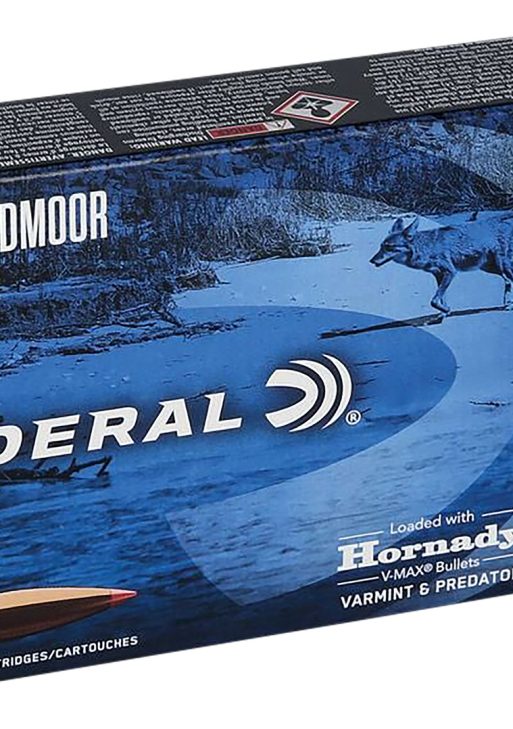Federal V65CRDVM95 Varmint & Predator  6.5Creedmoor 95gr Hornady V-Max 20 Per Box/10 Case