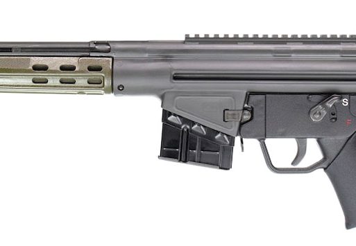 PTR 400 GIR *CA Compliant *Reconditioned 308 Win,7.62x51mm NATO 18" 10+1, Black Parkerized Reciever with Scope Mount, Green Synthetic Stock (Stock May Be Blemished), Black California Paddle Grip