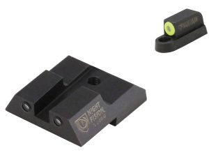 Night Fision CZU076003YGZG Tritium Night Sights For CZ-USA  Green Tritium Yellow Outline Front Sight-Green Tritium Black Outline Rear Sight CZ P-07/P-09