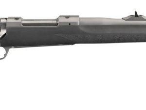 Ruger 57100 Hawkeye Alaskan Full Size 375 Ruger 3+1 20" Matte Stainless Steel Threaded Barrel, Integral Scope Mounts Stainless Steel Receiver, Black Hogue OverMolded Synthetic Stock