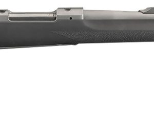 Ruger 57101 Hawkeye Alaskan Full Size 338 Win Mag 3+1 20"Matte Stainless Steel Threaded Barrel, Integral Scope Mounts Stainless Steel Receiver, Black Hogue OverMolded Synthetic Stock