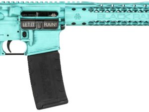 Black Rain BROFUSIONTBB Spec + Fusion 5.56x45mm NATO 16" 30+1 Tiffany Blue Battleworn Cerakote 6 Position MFT Minimalist Stock