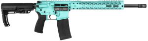 Black Rain BROFUSIONTBB Spec + Fusion 5.56x45mm NATO 16" 30+1 Tiffany Blue Battleworn Cerakote 6 Position MFT Minimalist Stock