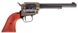 Heritage Mfg RR22999CH6 Rough Rider  22 LR 9 Shot, 6.50" Black Steel Barrel, Simulated Case Hardened Zinc Alloy Frame, Black Cylinder, Cocobolo Grip, Hammer/Thumb Safety, Exposed Hammer