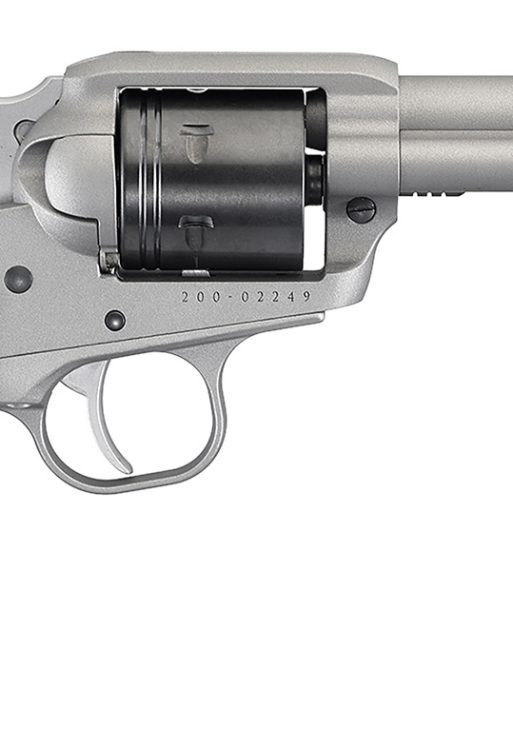 Ruger 2003 Wrangler  22 LR 6 Shot 4.62" Silver Cerakote, Silver Cerkoate Aluminum Frame & Cylinder Black Checkered Polymer Grips
