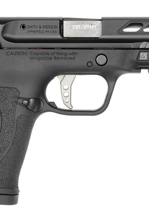 Smith & Wesson 12718 Performance Center M&P Shield EZ M2.0 380 ACP 3.80" 8+1 Matte Black Black Armornite Stainless Steel Slide Black Polymer Grip Silver Colored Accents