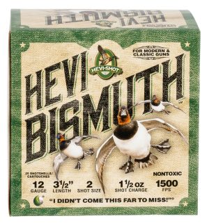 HEVI-Shot HS14502 HEVI-Bismuth  12Gauge 3.50" 1 1/2oz Bismuth 2Shot 25 Per Box/10 Case