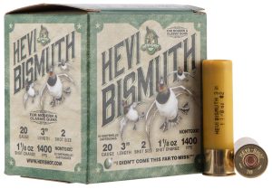HEVI-Shot HS17002 HEVI-Bismuth  20Gauge 3" 1 1/8oz Bismuth 2Shot 25 Per Box/10 Case