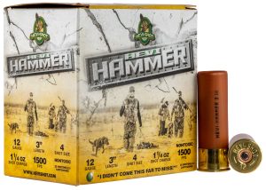 HEVI-Shot HS28004 HEVI-Hammer  12Gauge 3" 1 1/4oz 4Shot 25 Per Box/10 Case