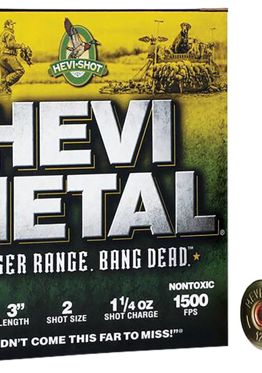 HEVI-Metal HS38002 HEVI-Metal Longer Range 12Gauge 3" 1 1/4oz 2Shot 25 Per Box/10 Case