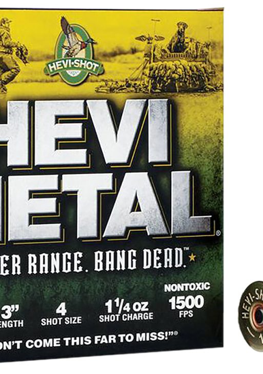 HEVI-Metal HS38004 HEVI-Metal Longer Range 12Gauge 3" 1 1/4oz 4Shot 25 Per Box/10 Case