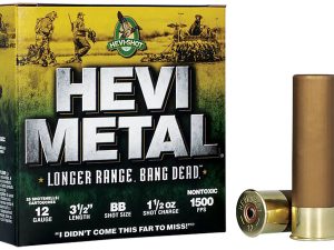 HEVI-Metal HS38588 HEVI-Metal Longer Range 12Gauge 3.50" 1 1/2oz BBShot 25 Per Box/10 Case