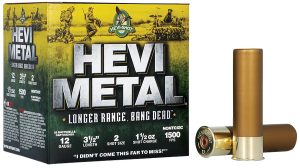 HEVI-Metal HS38502 HEVI-Metal Longer Range 12Gauge 3.50" 1 1/2oz 2Shot 25 Per Box/10 Case