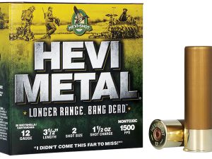 HEVI-Metal HS38502 HEVI-Metal Longer Range 12Gauge 3.50" 1 1/2oz 2Shot 25 Per Box/10 Case