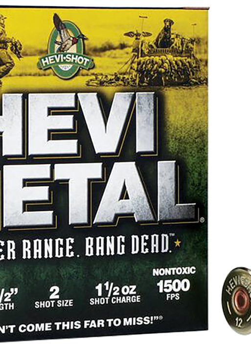 HEVI-Metal HS38502 HEVI-Metal Longer Range 12Gauge 3.50" 1 1/2oz 2Shot 25 Per Box/10 Case
