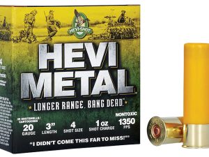 HEVI-Metal HS39004 HEVI-Metal Longer Range 20Gauge 3" 1oz 4Shot 25 Per Box/10 Case
