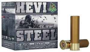 HEVI-Shot HS65888 HEVI-Steel  12Gauge 3.50" 1 3/8oz BBBShot 25 Per Box/10 Case